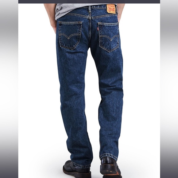 Levi's 505 Regular Fit  Straight Fits Jeans Size W40 L32 - Picture 6 of 7